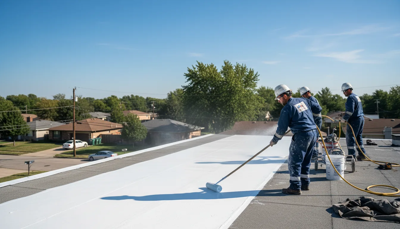 Commercial roof coating in Haynes, AR near me